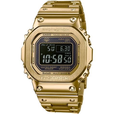 transparent g shock gold black